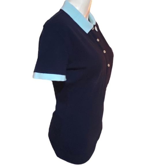 Vicompte A Navy Blue / Light Blue Polo Size 3 (Small USA) - Picture 2 of 8